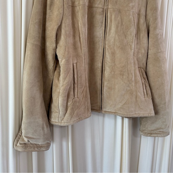 Sonoma Goods for Life 90s Brown Teddy Jacket Shearling Collar Y2K Vintage XL - Picture 2 of 6